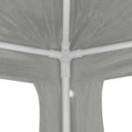 vidaXL Párty stan Svetlosivá 900 x 300 x 255 cm PE a oceľ – Obrázok 5