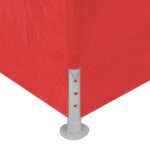 vidaXL Párty stan 300 x 300 x 255 cm Červená PE a oceľ – Obrázok 6