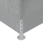 vidaXL Párty stan 900 x 300 x 255 cm Svetlosivá PE a oceľ – Obrázok 6