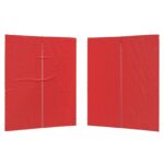 vidaXL Bočná stena párty stanu 2 pcs Červená 200 x 195 cm PE a oceľ – Obrázok 2