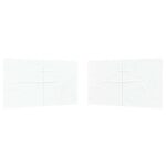 vidaXL Bočná stena párty stanu 2 pcs Biela 400 x 195 cm PE a oceľ – Obrázok 2
