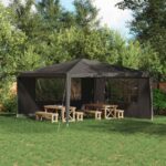 vidaXL Bočná stena párty stanu 2 pcs 400 x 195 cm Antracitová