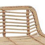 vidaXL Barová stolička 2 pcs Prírodná 44 x 45 x 76 cm Ratan a oceľ – Obrázok 6