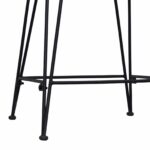 vidaXL Barová stolička 2 pcs Čierny 44 x 46 x 91 cm Ratan a oceľ – Obrázok 9