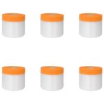 vidaXL Prachový list s lepiacou páskou 6 pcs Priehľadná 30 x 3300 cm – Obrázok 2
