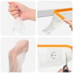 vidaXL Prachový list s lepiacou páskou 6 pcs Priehľadná 110 x 3300 cm – Obrázok 6