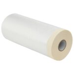vidaXL Prachový obal s lepiacou páskou 6 pcs Priehľadná 210 x 2000 cm – Obrázok 3