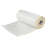 vidaXL Prachový obal s lepiacou páskou 12 pcs Priehľadná 240 x 2000 cm – Obrázok 4