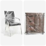 vidaXL Prachová fólia 6 pcs Priehľadná 400 x 500 cm HDPE – Obrázok 3