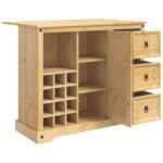 VidaXL Úložisko v kuchyni so zásuvkou Medový vosk 112 x 70 x 91,5 cm – Obrázok 3