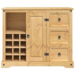 VidaXL Úložisko v kuchyni so zásuvkou Medový vosk 112 x 70 x 91,5 cm – Obrázok 4