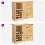 VidaXL Úložisko v kuchyni so zásuvkou Medový vosk 112 x 70 x 91,5 cm – Obrázok 8