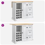 VidaXL Úložisko v kuchyni Biely a vosk z medu 112 x 70 x 91,5 cm – Obrázok 10