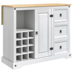 VidaXL Úložisko v kuchyni Biely a vosk z medu 112 x 70 x 91,5 cm – Obrázok 2
