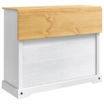 VidaXL Úložisko v kuchyni Biely a vosk z medu 112 x 70 x 91,5 cm – Obrázok 8