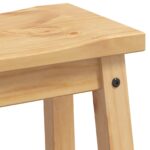 VidaXL Barová stolička 2 pcs Medový vosk 44 x 30 x 63 cm – Obrázok 6