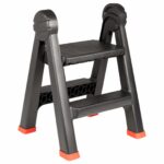 vidaXL Rebrík Čierna a červená 46 x 30 x 63 cm PP a elastomér – Obrázok 2