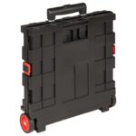 vidaXL Vozík Čierna a červená 35 x 39 x 92 cm PP a elastomér – Obrázok 3