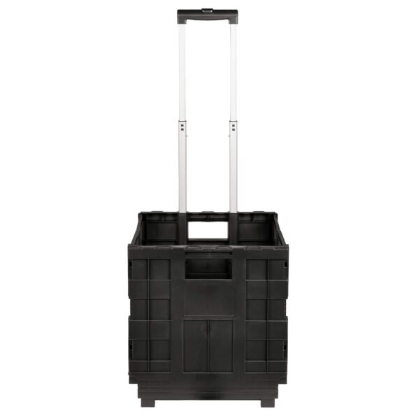 vidaXL Vozík Čierna a červená 35 x 39 x 92 cm PP a elastomér – Obrázok 4