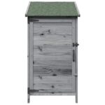 vidaXL Záhradný prístrešok so strechou Sivá 59 x 56 x 113,5 cm – Obrázok 5