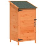 vidaXL Záhradný prístrešok so strechou Hnedá 59 x 56 x 113,5 cm – Obrázok 2