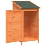 vidaXL Záhradný prístrešok so strechou Hnedá 59 x 56 x 113,5 cm – Obrázok 4