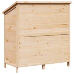 vidaXL Záhradný prístrešok so strechou Prírodná 106,5 x 56 x 113,5 cm – Obrázok 6