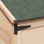 vidaXL Záhradný prístrešok so strechou Prírodná 106,5 x 56 x 113,5 cm – Obrázok 7