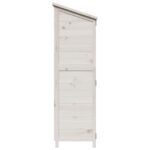 vidaXL Záhradný prístrešok so strechou Biela 106,5 x 56 x 176 cm – Obrázok 6