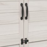vidaXL Záhradný prístrešok so strechou Biela 106,5 x 56 x 176 cm – Obrázok 9