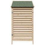 vidaXL Záhradný prístrešok so strechou Prírodná 59 x 56 x 113,5 cm – Obrázok 5