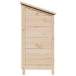 vidaXL Záhradný prístrešok so strechou Prírodná 59 x 56 x 113,5 cm – Obrázok 6
