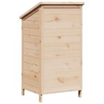vidaXL Záhradný prístrešok so strechou Prírodná 59 x 56 x 113,5 cm – Obrázok 7