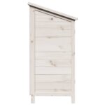 vidaXL Záhradný prístrešok so strechou Biela 59 x 56 x 113,5 cm – Obrázok 6
