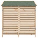 vidaXL Záhradný prístrešok so strechou Prírodná 106 x 56 x 113,5 cm – Obrázok 5