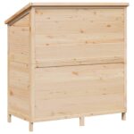 vidaXL Záhradný prístrešok so strechou Prírodná 106 x 56 x 113,5 cm – Obrázok 7