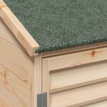 vidaXL Záhradný prístrešok so strechou Prírodná 106 x 56 x 113,5 cm – Obrázok 8