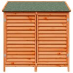 vidaXL Záhradný prístrešok so strechou Hnedá 106 x 56 x 113,5 cm – Obrázok 5