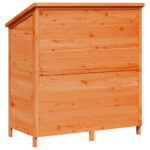 vidaXL Záhradný prístrešok so strechou Hnedá 106 x 56 x 113,5 cm – Obrázok 7