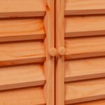 vidaXL Záhradný prístrešok so strechou Hnedá 106 x 56 x 113,5 cm – Obrázok 9