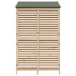 vidaXL Záhradný prístrešok so strechou Prírodná 106 x 56 x 176,5 cm – Obrázok 5