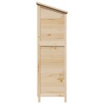 vidaXL Záhradný prístrešok so strechou Prírodná 106 x 56 x 176,5 cm – Obrázok 6