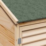vidaXL Záhradný prístrešok so strechou Prírodná 106 x 56 x 176,5 cm – Obrázok 8