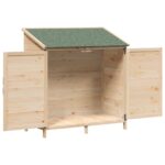 vidaXL Záhradný prístrešok so strechou Prírodná 106 x 56 x 113,5 cm – Obrázok 4