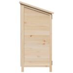 vidaXL Záhradný prístrešok so strechou Prírodná 106 x 56 x 113,5 cm – Obrázok 6