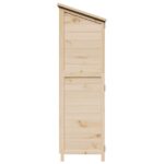 vidaXL Záhradný prístrešok so strechou Prírodná 106 x 56 x 176,5 cm – Obrázok 6
