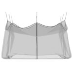 vidaXL Záhradná moskytiéra 156 sieť Čierna 3 x 4,5 x 2,5 m Polyester – Obrázok 4