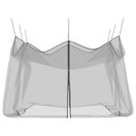 vidaXL Záhradná moskytiéra 156 sieť Čierna 4 x 4 x 2,5 m Polyester – Obrázok 4