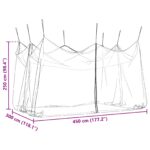 vidaXL Záhradná moskytiéra 156 sieť Biela 3 x 4,5 x 2,5 m Polyester – Obrázok 8