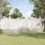 vidaXL Záhradná moskytiéra 156 sieť Biela 3 x 6 x 2,5 m Polyester